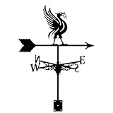Metal Weathervane Owl Iron Weather Vane,Bee Wind Direction Indicator Weathercock Garden Decoration Outdoor Roof Decoration Gardening (Phoenix)
