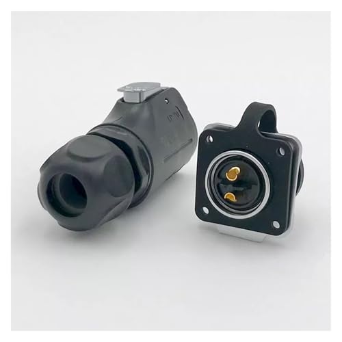 Connecteur d'alimentation circulaire 2 broches étanche et robuste