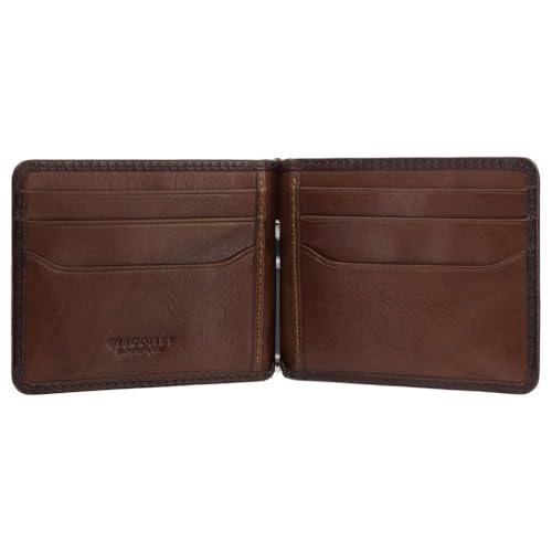 VISCONTI Atelier Collection Miles Leather Wallet with Money Clip RFID AT70, Burnished Tan (Burnish Tan)3