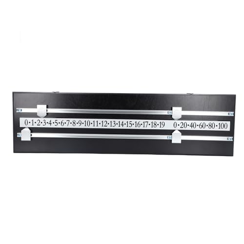 Billiard Score Board 2 Track Space Saving Solid Wood Game Scorer miniatura 7
