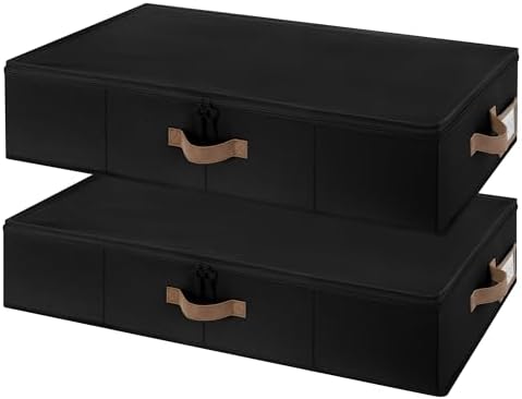 StorageWorks Underbed Storage with Lid, 2-Pack Under Bed Storage ...