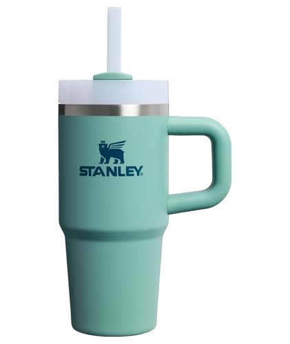 Image of STANLEY Quencher H2.0 Tumbler with Handle and Straw 14 oz | Flowstate 3-Position Lid | Cup Holder Compatible for Travel | Insulated Stainless Steel Cup | BPA-Free | Spring Green