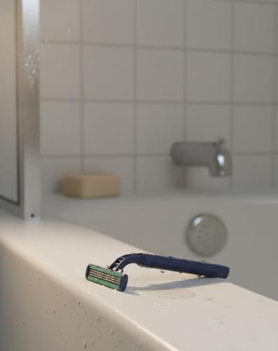 Image of WETELL Men's Disposable Razors, Triple Blade Shaving Razors with Fixed Head and Stainless Steel Blades, Smooth Shave, 20 Pack (WT2907)