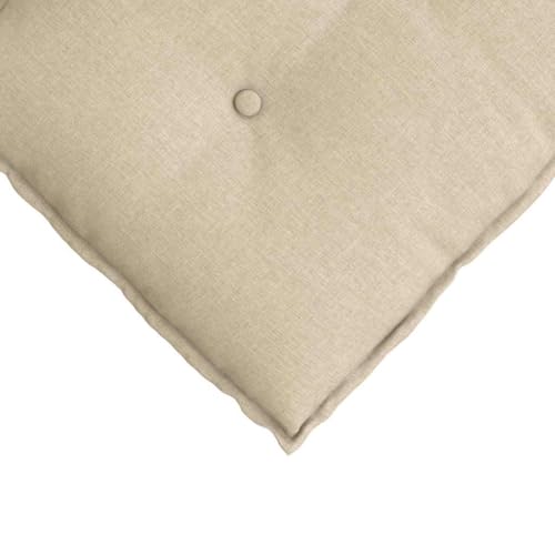 Coussin de dossier dehoussable avec fermeture eclair creme - 8