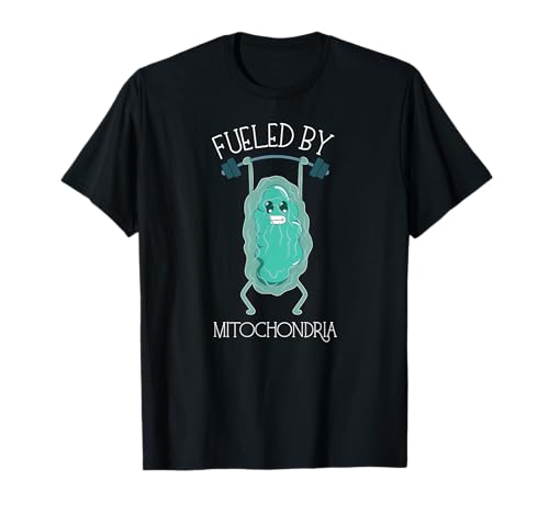 Impulsado por Mitocondria Pun Biología Humor Camiseta