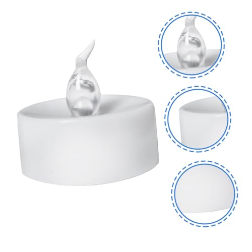 Velas LED sin llama azules parpadeantes luz de té 7