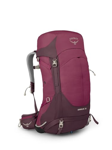 Osprey Mochila feminina de caminhada Sirrus 36L, roxo sabugueiro/caramelo