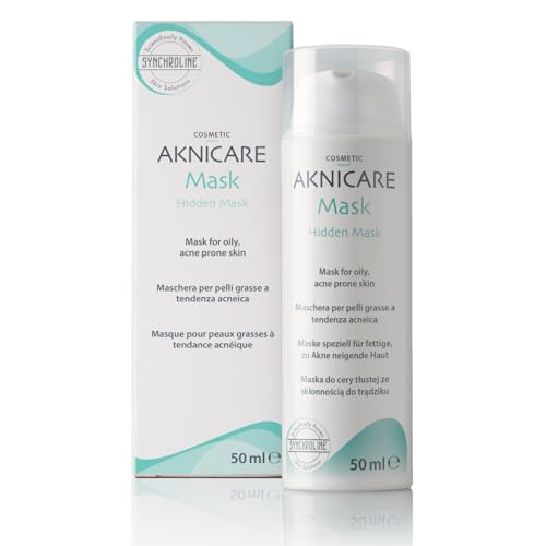 Synchroline - Aknicare Mask Mascarilla Facial 50 ml Anti imperfecciones Piel Grasa con Tendencia Acneica Con Zeolita Sepiolita Trietilcitrato y Linoleato de Etilo, Made in Italy