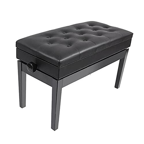 TEmkin Tabouret de Piano réglable avec Rangement pour partitions, Banc de Piano avec Pieds en Bois Robustes, Hauteur : 48~58 cm - Les Beatles, Paul McCartney, John Lennon, RIngo Starr, George Harrison TEmkin Tabouret de Piano réglable avec Rangement pour partitions, Banc de Piano avec Pieds en Bois Robustes, Hauteur : 48~58 cm