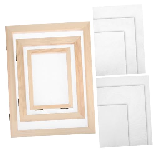 DOITOOL DIY Papermaking Kit Double-Layer Frame Screen Fine Craftsmanship Efficient Drainage