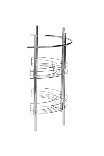 Croydex Mild Steel Pedestal Storage Unit With Shelves And Towel Rail #TOP2