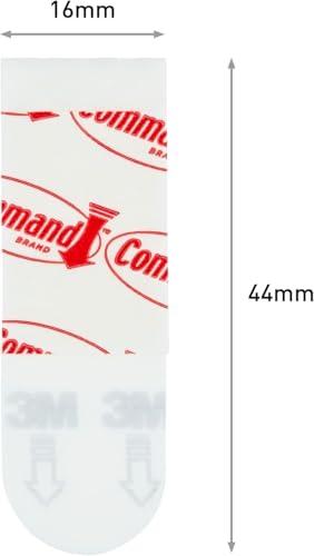 Command Poster-Strips Selbstklebend, Vorteilspack, 60 kleine Klebestreifen, Weiß - Poster, Fotos, Plakaten, Kalendern oder Bilder ohne Rahmen Aufhängen