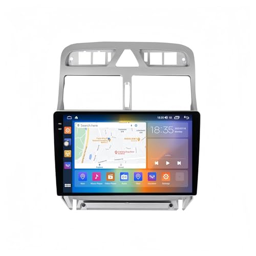 Sistema de navegación GPS para Coche Nuevo M6 Pro Android 12 estéreo para Coche 2K QLED Universal para Peugeot 307 (2004-2013) DSP Bluetooth Control por Voz(8G,128G,9')