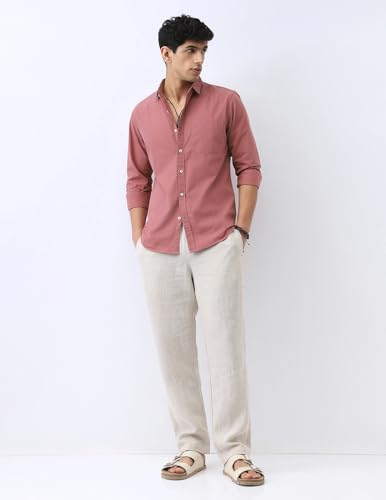 Image of Urbano Fashion Men's Cotton Full Sleeve Regular Fit Casual Solid Shirt
