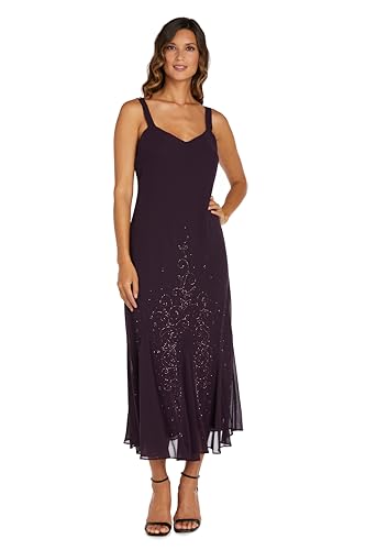 R&M Richards Womens Chiffon Beaded Dress with Jacket3