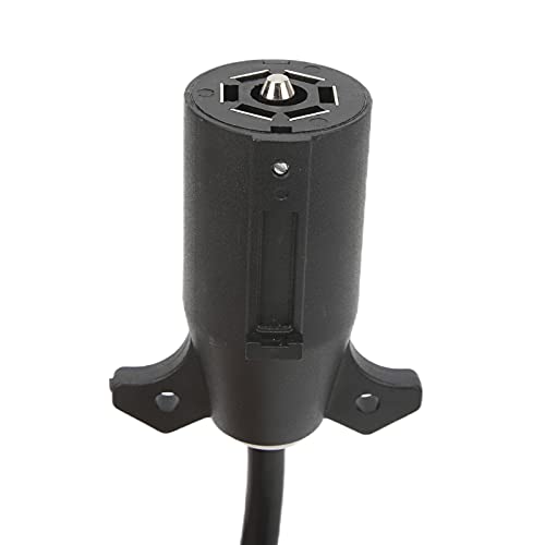 Conector de reboque redondo de 7 vias, conector de reboque americano lâmina de 7 pinos para europeu