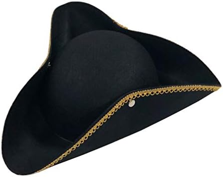 luyaoyao Deluxe Colonial Tricorn Hat 
