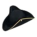 luyaoyao Deluxe Colonial Tricorn Hat Black