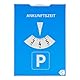 Parkscheibe, 2 Stück, in Blau, aus Papier, doppelseitig einstellbar, Parkuhr mit ANKUNFTSZEIT, für Auto, LKW, Wohnmobil, Parking Disc Blue, Parkscheiben, Parkkarte, Blaue Papier Park Scheibe Karte