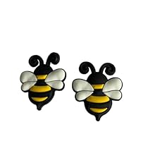 2 Bumble Bee Shoe Charms For Crocs & Jibbitz Wristbands