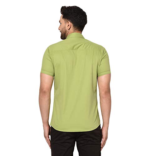 Image of Men Solid Slim Fit Shirt