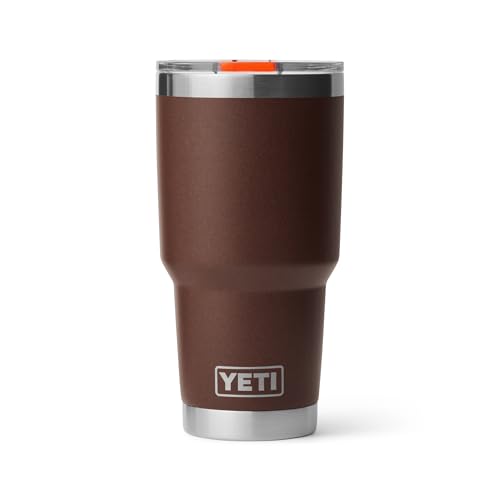 Image of YETI Rambler 30 oz Tumbler, Stainless Steel, Vacuum Insulated with MagSlider Lid, Wetlands Brown