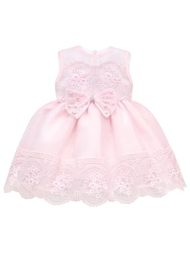 Baby Girl Newborn Pink Embroidered Princess Dress Gown 6 Piece Deluxe Set 0-3 Months2