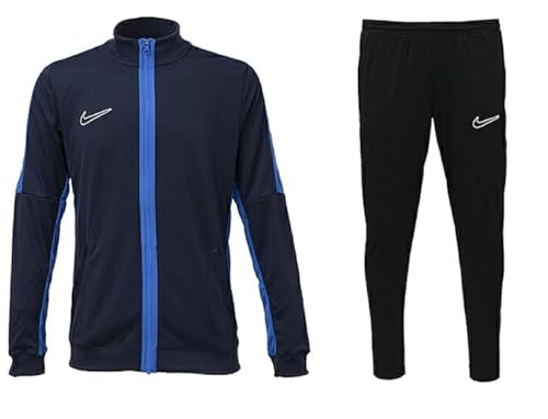 [ナイキ] Dri-FIT アカデミー23 トラックスーツ トレーニングジャケット×ロングパンツ 上下セットジャージ US-Lサイズ(180-189) cm 国内正規品 DR1681×DR1666 上→オブシディアン 下→ブラック