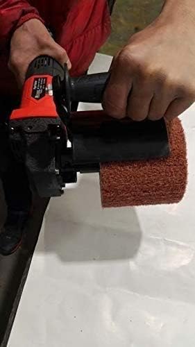 Miniatura 7 de La arena abrasiva de la rueda 80 y el adaptador de conversión hacen que la amoladora manual de 5/8 "-11 hilos se conviertan en la máquina de bruñido