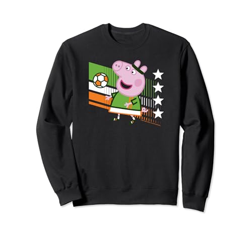 Sweatshirt Peppa Pig Ireland cadeau d'anniversaire thème football original