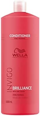 Wella Professionals Invigo Brilliance Conditioner for Fine Normal Colored Hair, Color Protecting & Color Vibrancy Conditioner, 33.8 Fl oz
