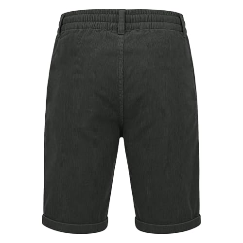 Image of Cambkatl Straight Leg Corduroy Shorts for Men Summer Versatile Outdoor Casual Stretch Lounge Shorts with Pockets