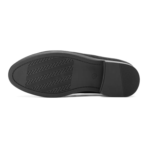 Image of JITAI Boys Dress Loafers for Weddings & School, Breathable Slip-On Leather Tuxedo Shoes, Toddler to Preteen