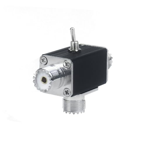 Conmutador de antena con interruptor giratorio manual bidireccional SO-239 coaxial 6