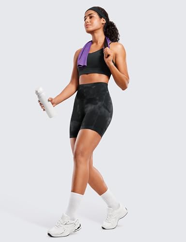Image of CRZ YOGA Butterluxe Biker Shorts Pockets 5 inch | Extremely Soft, Gentle Compression, Workout, High Waisted, for Women