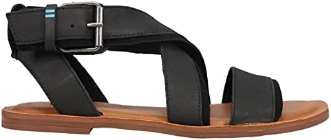 TOMS Women's Sidney Sandal, Black, 8.5 | Image 2