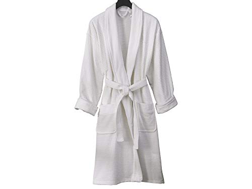 The Ritz-Carlton Waffle Terry Velour Robe - One Size Fits Most - White