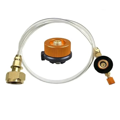 Juego de estufa for exteriores: adaptador recarga propano for Gas for acampar al aire libre, potente equipo Camping con quemador for exteriores a prueba viento(1Pcs A Adaptor)