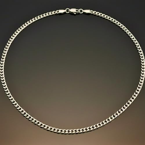 Image of THE MEN THING Chain for Men, Luxury Pure Titanium Steel Chain | Silver Stainless Steel Chain | Necklace Jewellery for Men & Boys