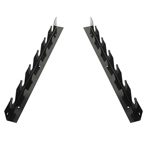 TimmyHouse Barbell Rack Storage Weight Plate Hold 6 Barbells Six-Story Wall-Mounted Home