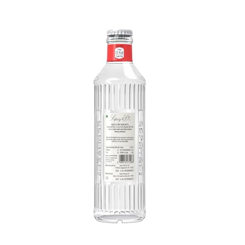 Image of SEPOY & CO. Hibiscus Tonic Water, Premium G&T Cocktail Mixer, Low Calorie, Less Sugar, Sparkling, 100% Natural Ingredients, Pack of 12 x 200ml