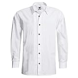 Das Hemd wird durchgehend vorne mit Hirschhorn-Knöpfen geschlossen