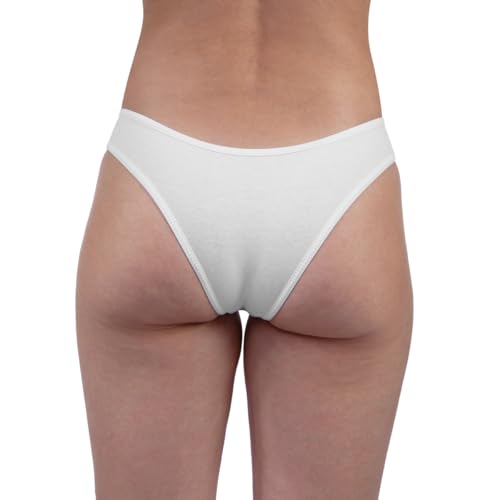 Kit 10 Calcinhas A10 Algodão Tanga Feminina Sortidas (BR, Alfa, M, Regular, Multicolorido)