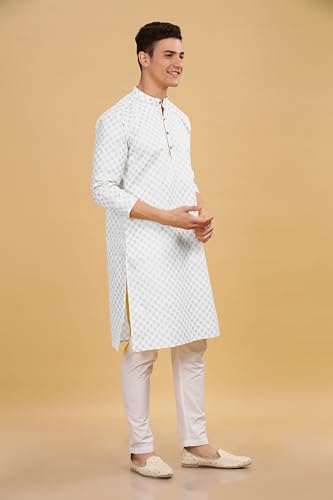 Image of BE ACTIVE Cotton Kurta for Men | Traditional and Stylish Design | Indian Kurta | Full Sleeve Kurta