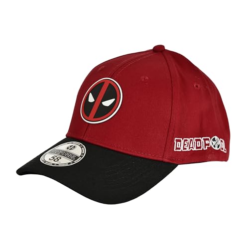 Elbenwald Gorra de béisbol – Marvel Motivos como Loki, Deadpool Multicolor Unisex Adultos, Deadpool Logo Rojo, Talla única