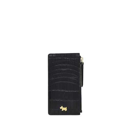Porte-monnaie zippé imitation crocodile Angel Lane Noir Taille M pour cartes et monnaie