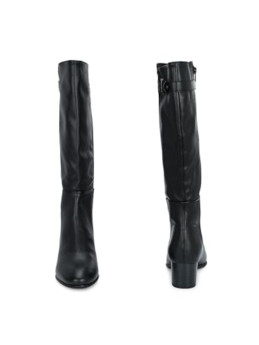 Image of Delize Tan Women Knee ankle boots 64473