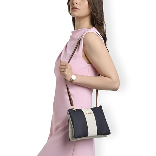 Image of Lavie Women's Lynn 2C Colorblock Crossbody Sling Bag | Top Zip Sling Bag | Ladies Purse Handbag | Gift for Women