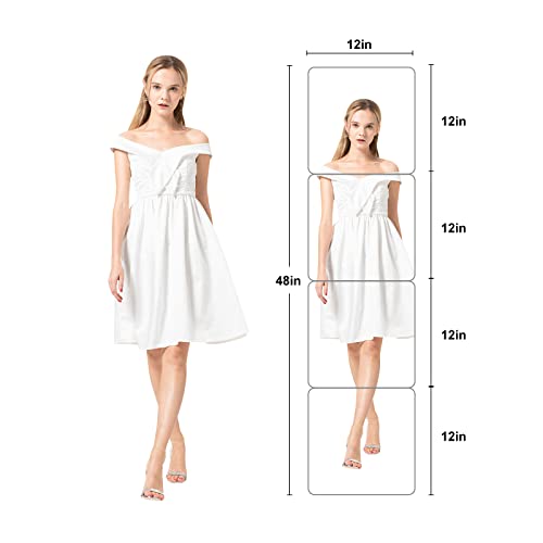 Image of JEOYOO Wall Square Mirror, Full Length Thick 1 /8 inch, 12 inch x 12 inch, Unbreakable Fitness Silver Mirror for Home, Gym, Plexiglass Makeup Mirror Tiles, Full Body Workout Wall Mirror, Over The Door
