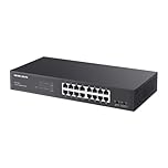 MERCUSYS MS116GS TP-Link Switch Gigabit 16 Ports, Montage de Bureau ou de Rack, Plug & Play, Priorité du trafic, Prévention de la Boucle, Mode d'isolation, Fonctionnement Silencieux, Boîtier